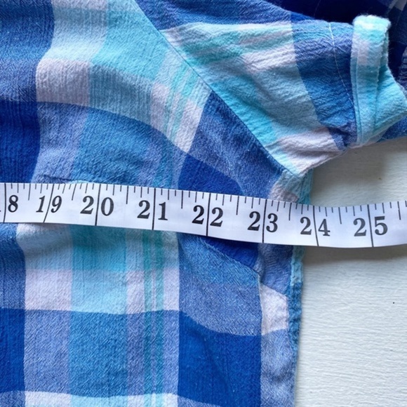 White Stag Blue Plaid Women's Short Sleeve Camp
Shirt - Picture 10 of 12